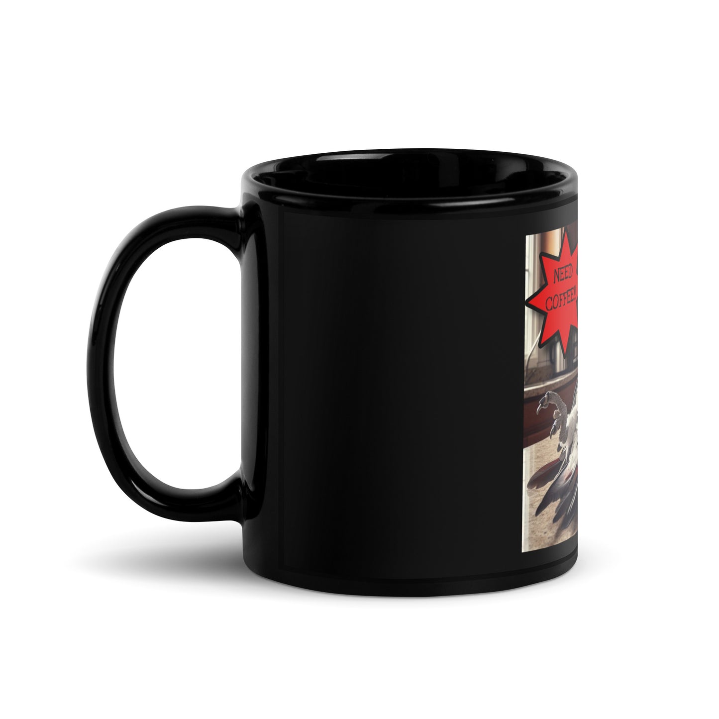 Need Coffee 2 Black Glossy Mug