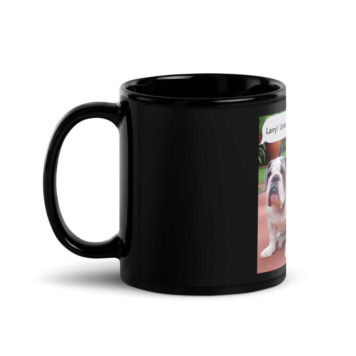 Untie Him Black Glossy Mug