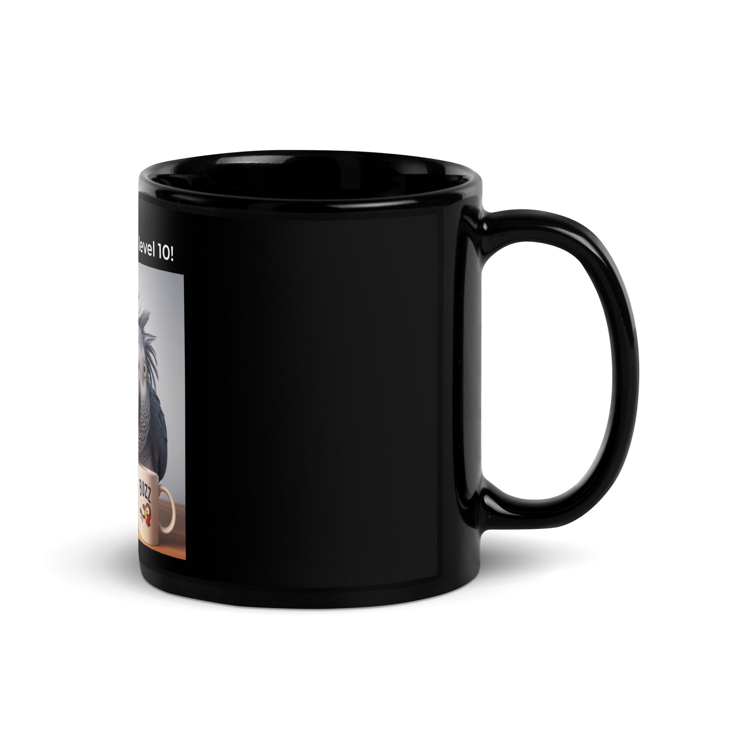 Level 10 Black Glossy Mug