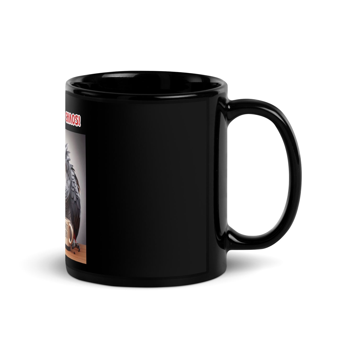 Chaos Black Glossy Mug