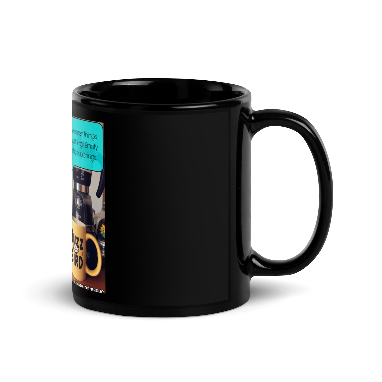 Seen Things Black Glossy Mug