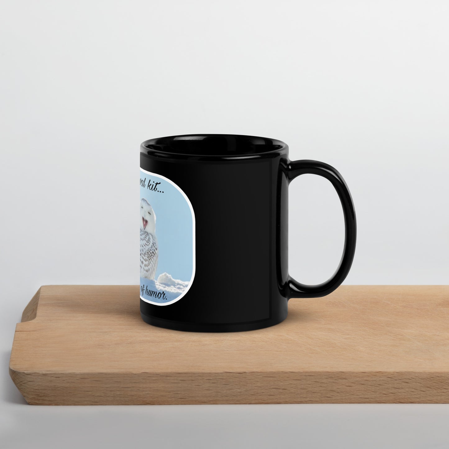 Survival kit Black Glossy Mug