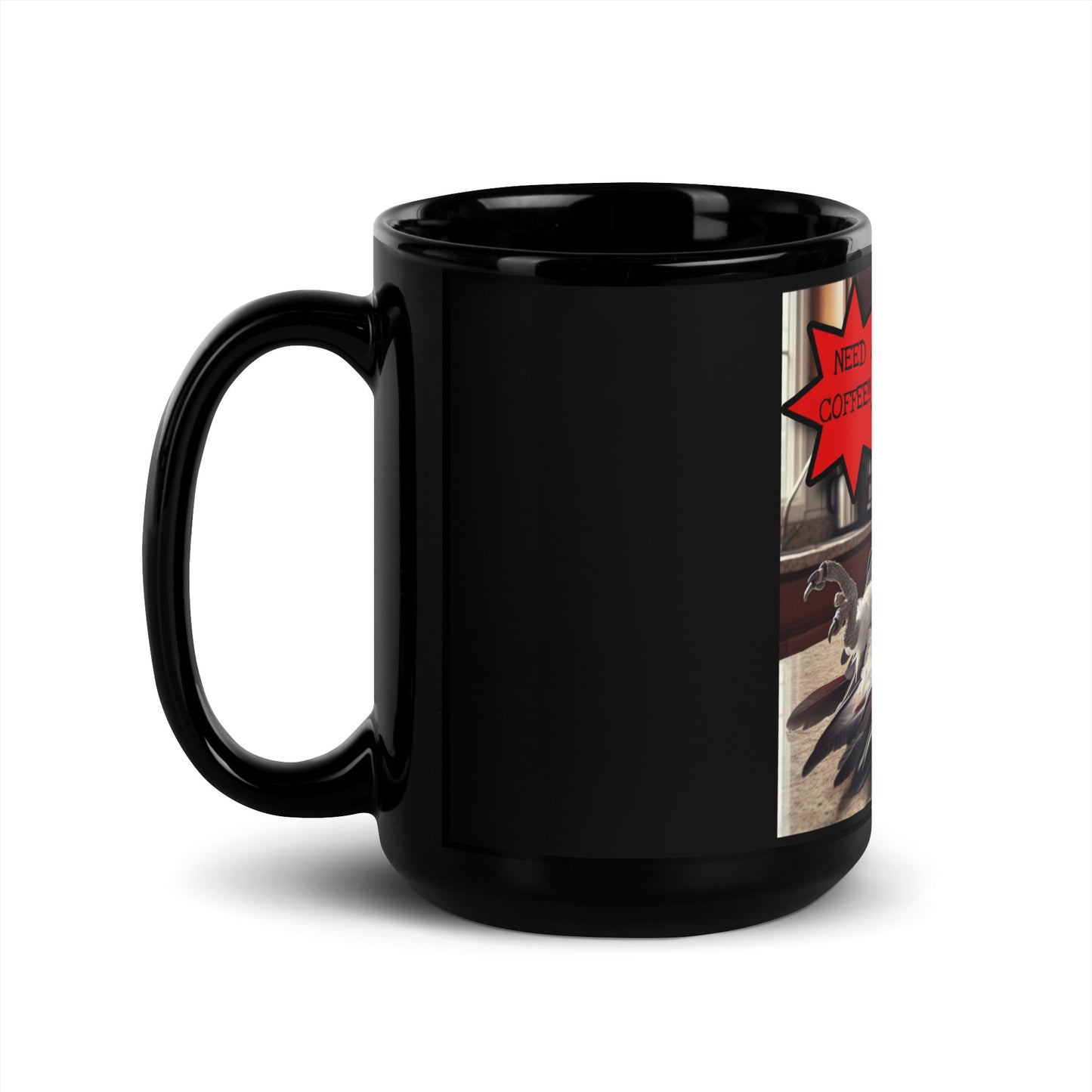 Need Coffee 2 Black Glossy Mug