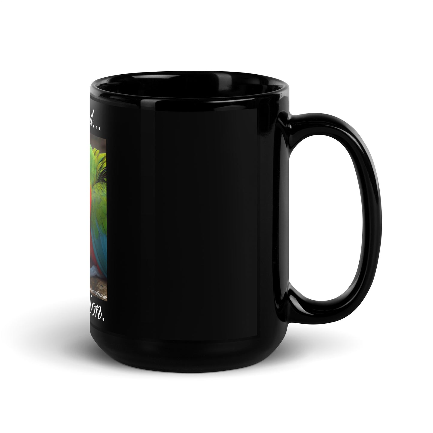 Compassion Black Glossy Mug