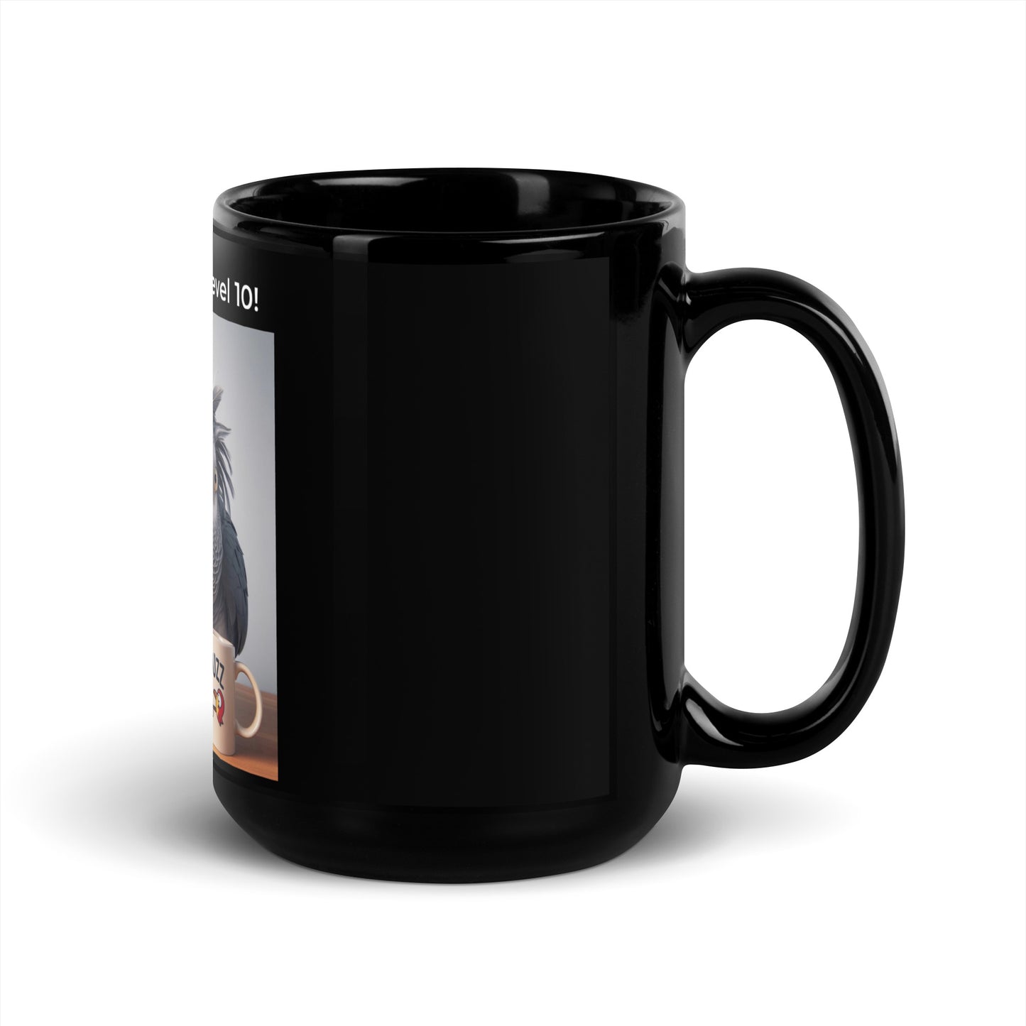 Level 10 Black Glossy Mug