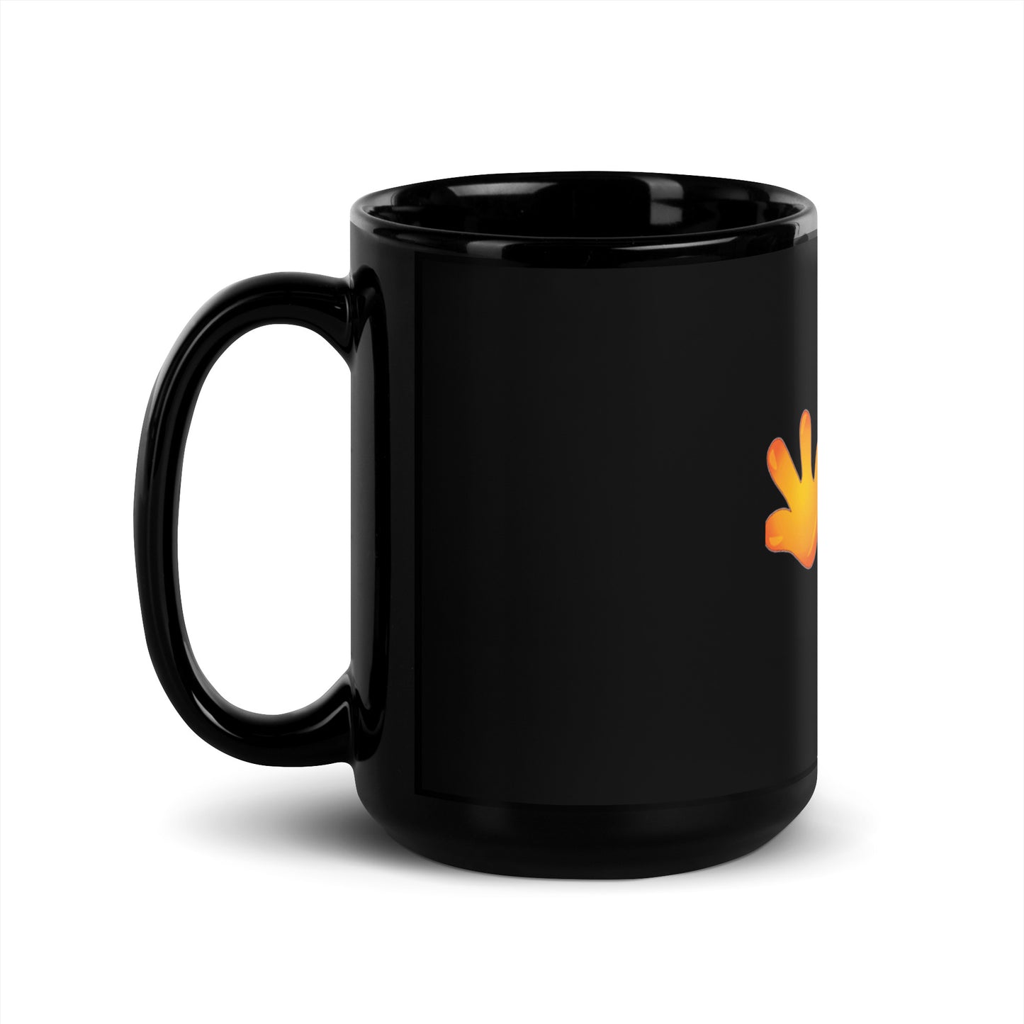 Help Black Glossy Mug