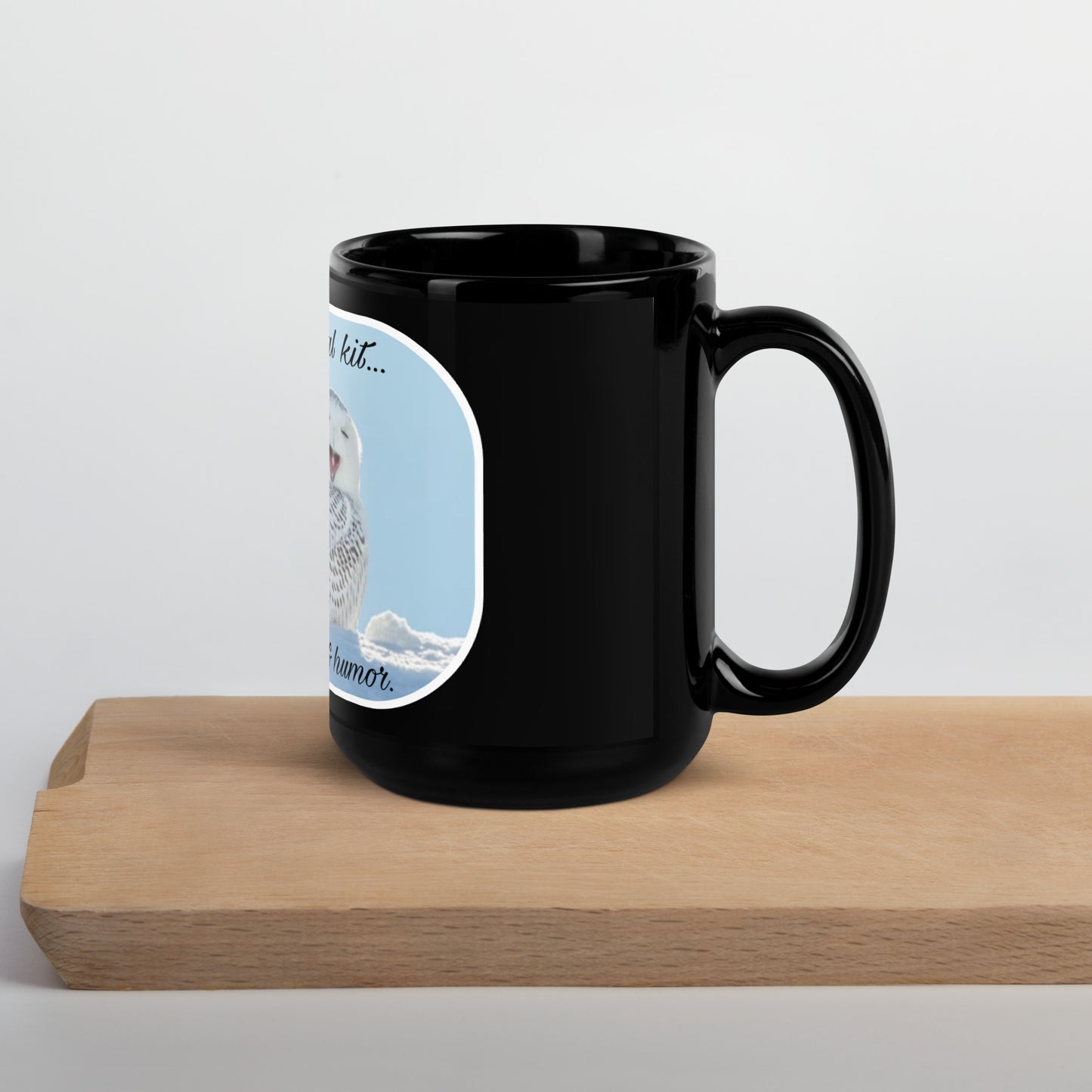 Survival kit Black Glossy Mug