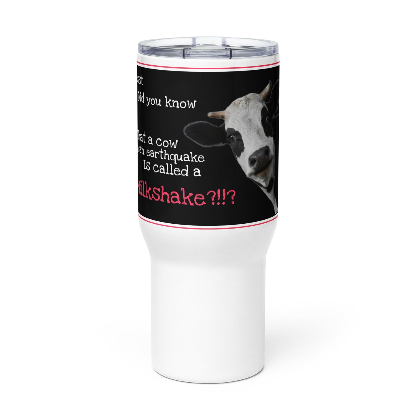 Cow Travel mug with a handle