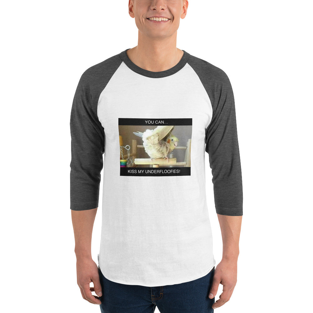 3/4 sleeve two tone kiss my floofies shirt