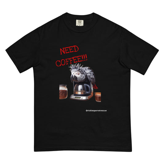 Need coffee!!! Unisex garment-dyed heavyweight t-shirt