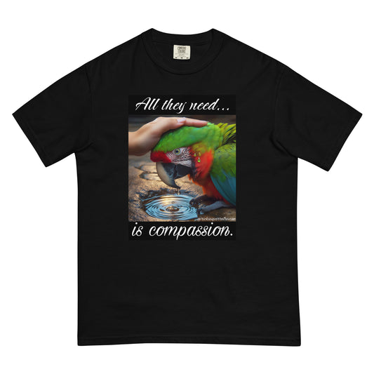 Compassion Unisex garment-dyed heavyweight t-shirt