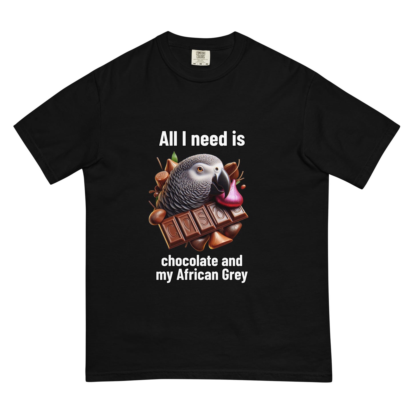 Chocolate and my CAG Unisex garment-dyed heavyweight t-shirt