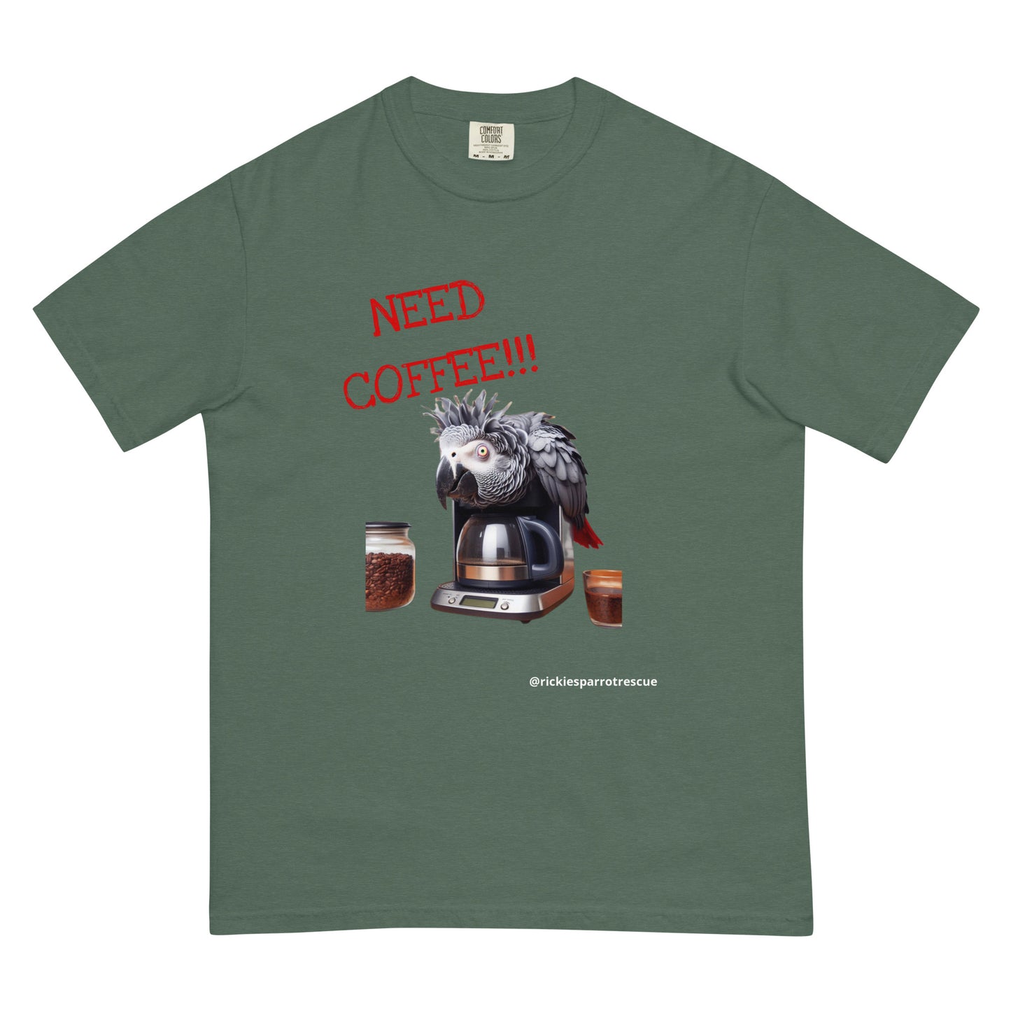 Need coffee!!! Unisex garment-dyed heavyweight t-shirt