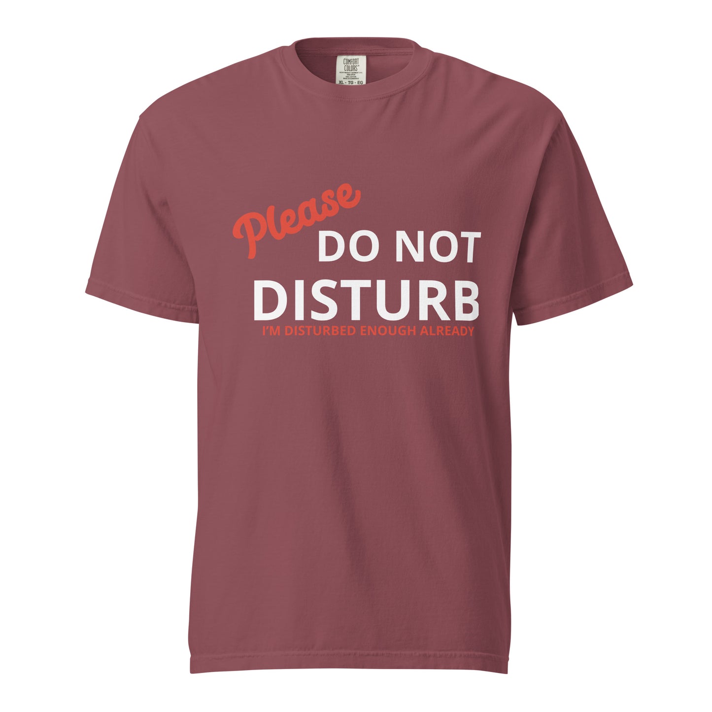 Do Not Disturb Unisex garment-dyed heavyweight t-shirt