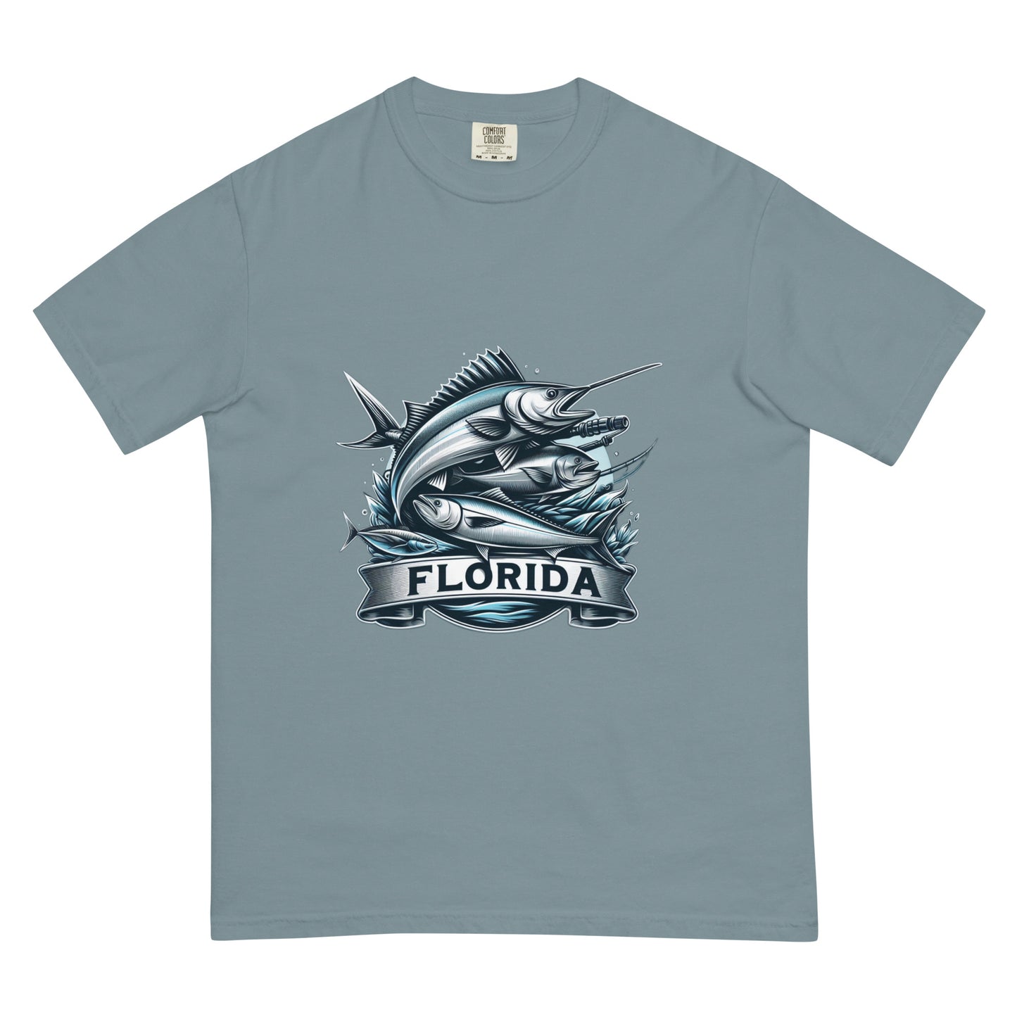 Fishing Unisex garment-dyed heavyweight t-shirt