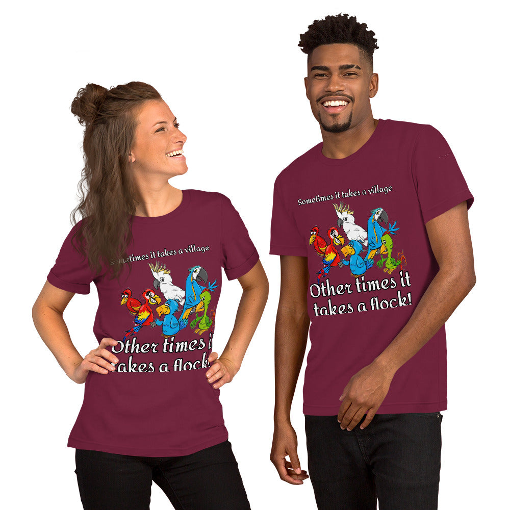 It Takes a Flock Unisex t-shirt