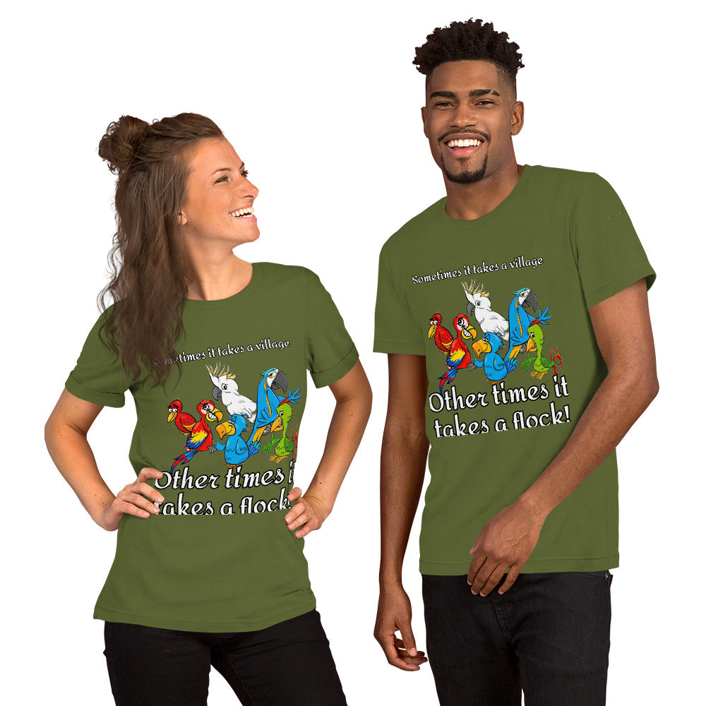 It Takes a Flock Unisex t-shirt